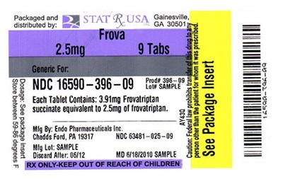 Frova 2.5mg Label Image (Frova 2.5mg Label)